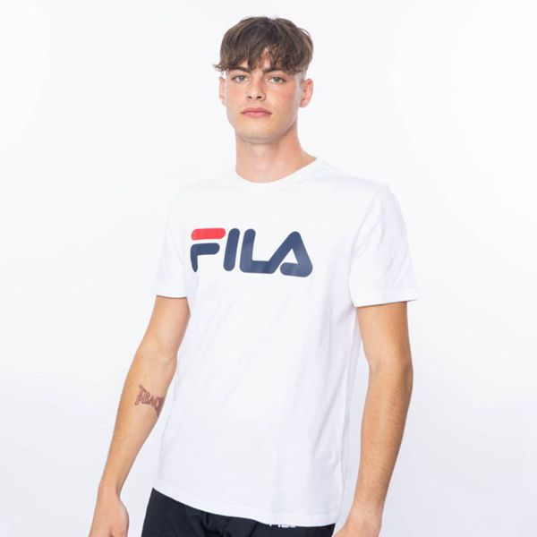 Fila Deckle Men's T-Shirts - White,NZ 438-18063